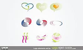 現代時尚LOGO圖標矢量圖  AI