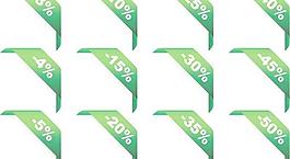 商業(yè)促銷折扣標(biāo)簽矢量圖  AI