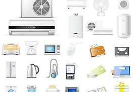 家用電器金融圖標(biāo)矢量素材