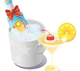 情人節(jié)啤酒與飲料圖片