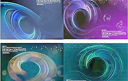 煙霧繚繞奇幻星空背景矢量圖