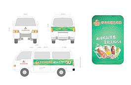 青島扎啤車體廣告圖片