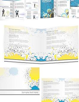 3組版式畫冊設計矢量素材