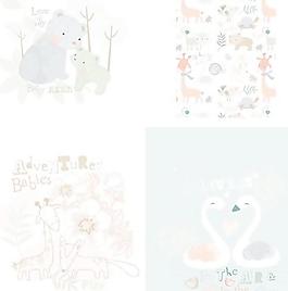 卡通動(dòng)物插畫(huà)矢量素材