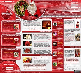 圣诞主题商店网页模板