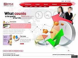 紅色策劃營銷公司網頁模板