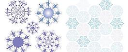 潮流雪花設(shè)計(jì)矢量素材