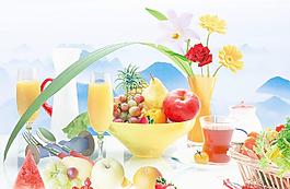 水果與蔬菜廣告設(shè)計(jì)素材圖片