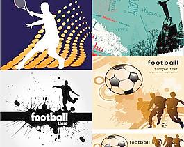 運(yùn)動員剪影體育主題海報矢量素