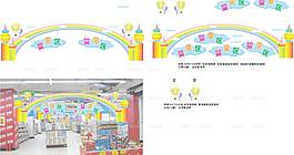 超市玩具造型寫真板設計圖片
