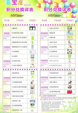 孕嬰店積分圖片