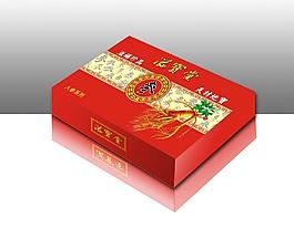 人參包裝盒 (平面圖)圖片