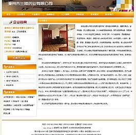 橙色醫療博客模板圖片