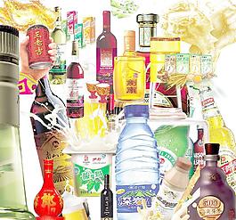 飲品分層素材圖片