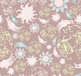 抽象花纹火球底纹背景图片