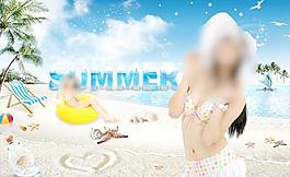 夏日海邊圖片