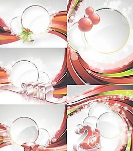 2011新年圣誕節(jié)主題矢量圖