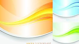 歐美流線吊旗背景矢量圖