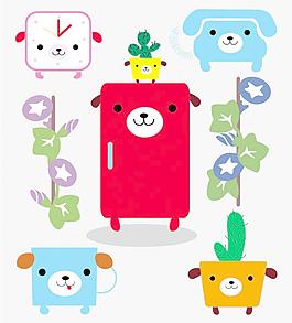 卡通動物圖片