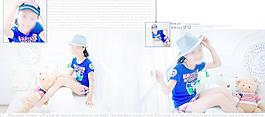兒童攝影模板圖片