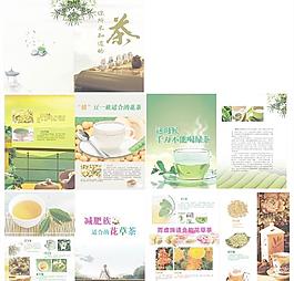 茶雜志版式設計圖片