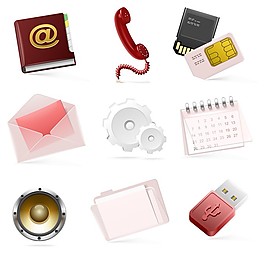 办公工具矢量图