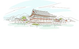 手繪建筑