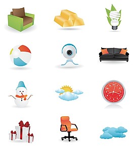 生活用品矢量图