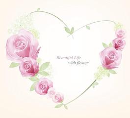 玫瑰鮮花背景圖片