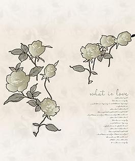 黑玫瑰移門圖片