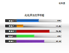 PPT圖表素材之橫向柱狀圖
