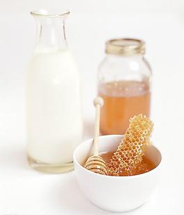 蜂蜜和牛奶图片