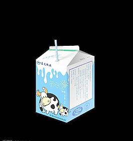 蓝光牛奶包装图片