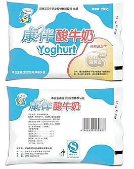 酸牛奶包装袋设计图片