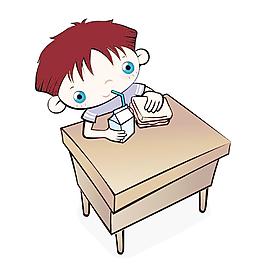 吃三明治喝牛奶的男孩圖片