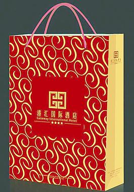 酒店手提袋設(shè)計(jì)（展開圖）圖片