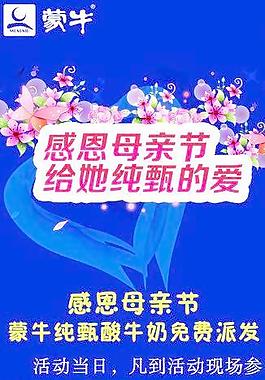 純甄母親節展架圖片