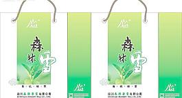森林雪手提袋圖片