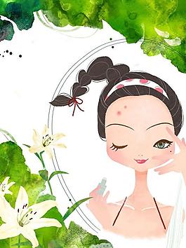 美女時(shí)尚化妝圖片