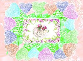 愛心花圖片