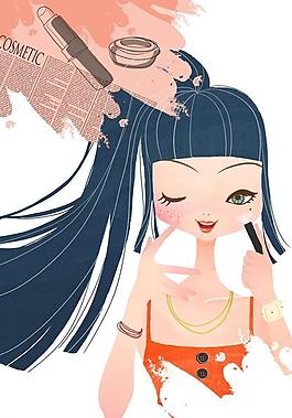 美女化妝圖片