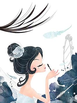 美女化妝圖片