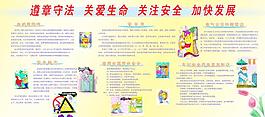 安全用電知識廣告展板圖片
