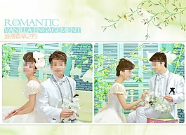 淡雅婚紗相冊模版圖片
