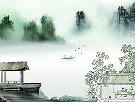 山水風景畫