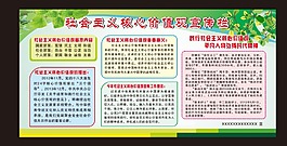 社会主义核心价值观宣传栏