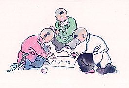 兒童下棋