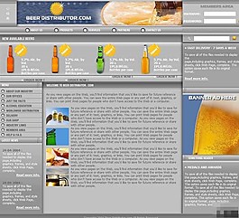 冰爽啤酒介紹網(wǎng)頁模板