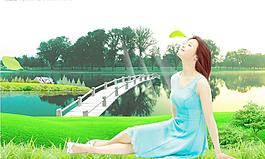 清涼美女夏天圖片