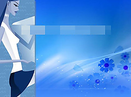 小蘭花背景ppt模板